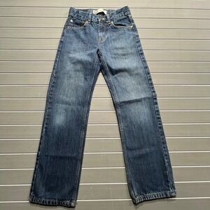 Levi's 550 Boy's 12 Slim Relaxed Fit Blue Denim Jeans W24 L26 Adjustable Waist